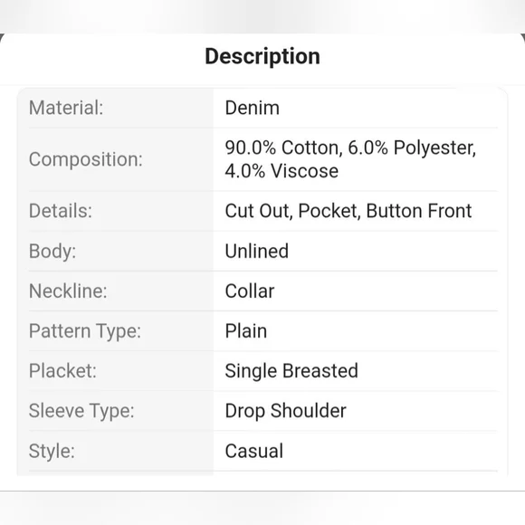 Casually Slit Denim Shirt/Jacket ▪︎ Light Wash ▪︎ XXL - Picture 12 of 15